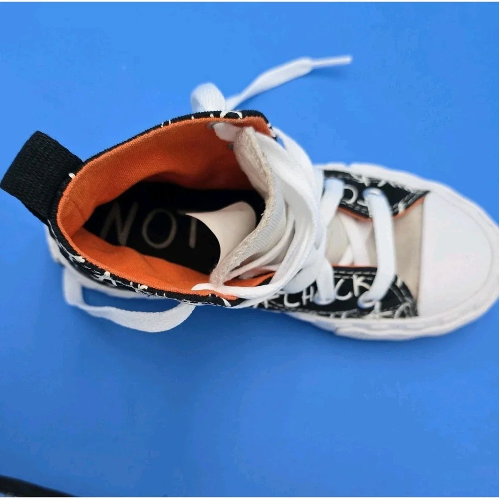 Converse Child Shoes‎ Not A Chuck All Star 373169C Black/White/Orange Sz 11